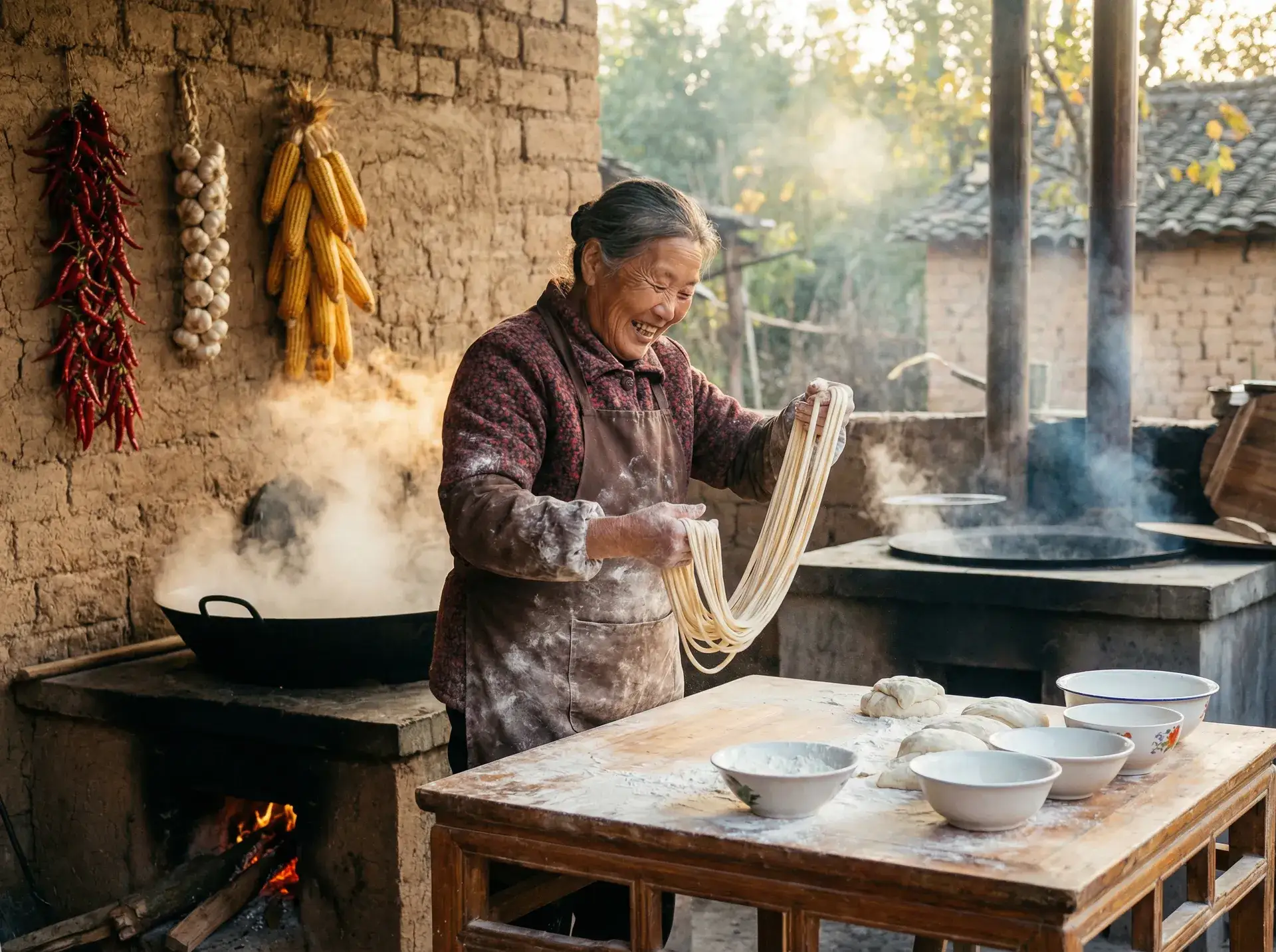 农家大嫂手擀面 - 每日大赛51 乡村美食